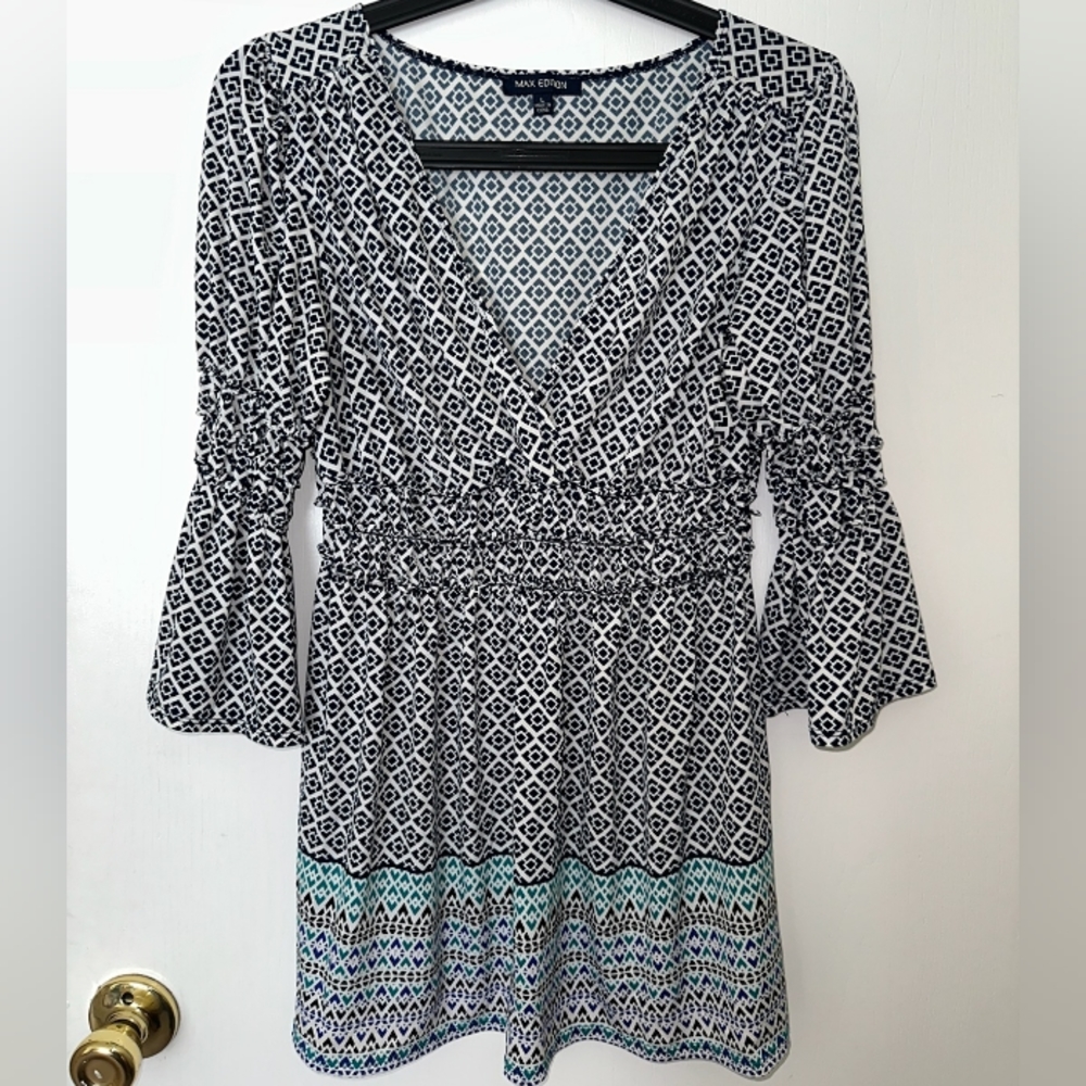 Comfort Floral Multicolor Top Blouse